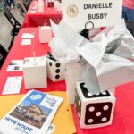 Danielle Busby Instagram – Great time at @anchorpoint4hope 🎲Bunco Night Fundraiser for the new Hope House! 
(*Hope House is committed to providing a safe, supportive, residence for young women who find themselves facing an unplanned pregnancy. Through our 18-month housing program, we offer residents subsidized housing while giving them the respite & resources needed to move towards a better life for themselves & their child. 🤰)
I may not have won a prize but that’s ok, I loved being able to donate and support a great cause 💟 #neverloosehope #anchorpoint4hope #itsabuzzworld