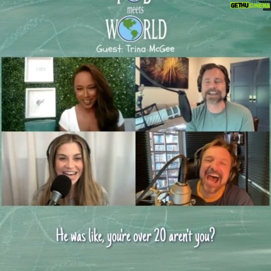 Danielle Fishel Instagram - The one and only @trinamcgeeofficial joins us this week on @podmeetsworldshow and it's safe to say it was one of the best conversations we've ever had. We promise she will be back MANY times. ♥️