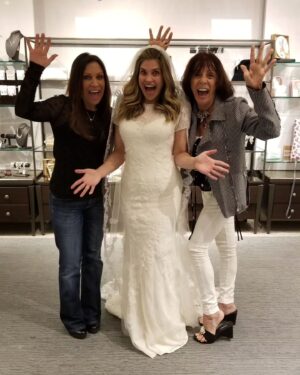 Danielle Fishel Instagram - A year without my mother-in-law, Haroldine, doesn't feel real. We took this picture the day I found my wedding dress and she was so freaking excited for @jensenkarp and me she could hardly stand it. 😂 So grateful we got to share our engagement, wedding, first house, and the birth of two babies with her by our sides.❤️❤️