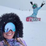 Danielle Savre Instagram – Epic besties trip!!!! 🏂  #girlstrip #snowbunnies❄🐰 #easterweekend❤️