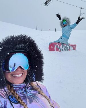 Danielle Savre Instagram - Epic besties trip!!!! 🏂  #girlstrip #snowbunnies❄🐰 #easterweekend❤️
