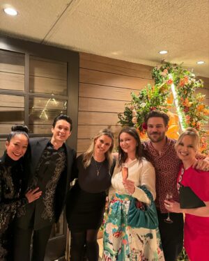 Danielle Savre Instagram - #oscar party fun! I will never not cry while watching 😭 congrats to all the winners 💕