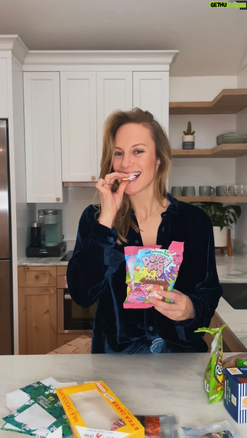 Danielle Savre Instagram - What a sugar high!🍬🍬🍬 Thank you so much to everyone who sent all of these sweets my way. Trying different foods from around the world will always be one of my favorite ways to connect with you all🫶🏻✨ #tasteof
