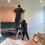 Danneel Ackles Instagram - Okay. We did it, and both lived to tell about it. I will say, if you want to test your marriage during a pandemic quarantine, apply a wall mural together and see what happens. On a final note may I also suggest purchasing a wallpaper smoothing tool. We did not. Mistake. #marriageduringquarantine