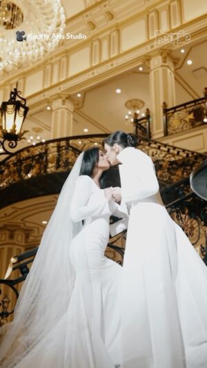 Daria Berenato Instagram - #DariaBerenato and #ToniCassano’s wedding was a fairytale. 💗 | 🎥: @knottyartstudio
