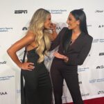 Daria Berenato Instagram – Celebrating Women at the Annual Salute to Women in Sports w living legend herself @trishstratuscom Swipe to see me steal something legendary from Trish 😅😳