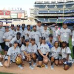 Dascha Polanco Instagram - Coming together at the Yankee Stadium and all for the kids; Thank you for having me. 💙 @pitcchinfdn @cc_sabathia @ambersabathia #pif #pitcchin #foundation #nonprofit #giveback #donate #yankees #baseball #auction #silentauction #win #prize