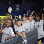 Dascha Polanco Instagram - Coming together at the Yankee Stadium and all for the kids; Thank you for having me. 💙 @pitcchinfdn @cc_sabathia @ambersabathia #pif #pitcchin #foundation #nonprofit #giveback #donate #yankees #baseball #auction #silentauction #win #prize