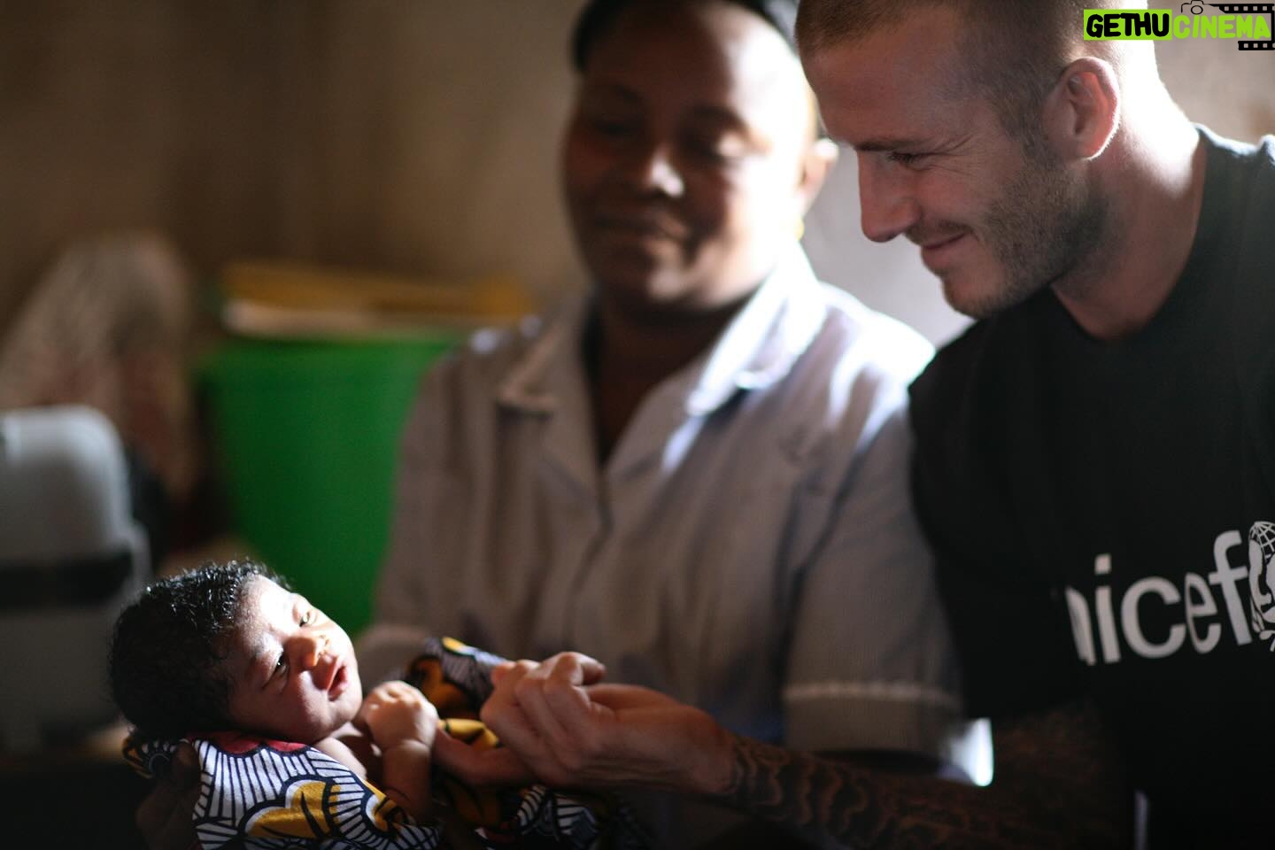 David Beckham Instagram - Over the last 50 years, immunisation has reduced infant mortality by 40%. This is an incredible achievement and means more children are reaching their 5th birthday than ever before. I’ve witnessed UNICEF’s brilliant work over many years and believe passionately that it is #HumanlyPossible to build a future where every child not only survives, but thrives 💙 @unicef