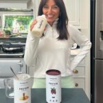 Davina McCall Instagram - #ad Since I’ve hit mid-life I often find it hard to get enough protein through my diet .. we all know it’s important for our muscles (which r hard to maintain as I get older), and many other of our bodies functions, our energy levels and overall well-being, so on the days I don’t feel I’ve had enough in my diet, I top up .. So I’ve been working with @foodspring_uk on developing two shakes to do just that !! Protein Focus and Protein Relax .. Both are high in protein, with added essential vitamins and minerals ( B12, vitamin C, etc ) and each shake has an added adaptogen , (a bit of a buzz word at the mo) we’re using ginseng and ashwagandha .. The Protein Focus is cocoa flavoured and uses ginseng .. I ❤️ this for a bit of a pep in my step to set me up for the day .. But my absolute favourite is Protein Relax omg !!!!… it tastes amazing . I take it with hot milk . U know in the evening when u want a little treat after dinner , this is it !! .. its honey-infused with ashwagandha ( used in traditional medicine for thousands of years to help relaxation !! ) .. it’s like a cuddle and releases protein through the night.. They are available now at foodspring.co.uk or in @superdrug stores .. Wd ❤️ to hear ur feedback if u try !! x #DavinaXfoodspring