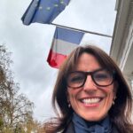 Davina McCall Instagram - Yesterday was a huge day . I went to the French embassy to start the process of getting my French passport . This isn’t about just trying to make my life easier . It was a very emotional day . Culturally this feels huge for me . I’ve always felt a huge affinity with France , but I had a complicated relationship with my French mum and I can’t explain why but this feels very healing . Like I’m acknowledging I am half her . And it feels good x vive la France 🇫🇷