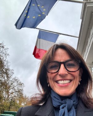 Davina McCall Instagram - Yesterday was a huge day . I went to the French embassy to start the process of getting my French passport . This isn’t about just trying to make my life easier . It was a very emotional day . Culturally this feels huge for me . I’ve always felt a huge affinity with France , but I had a complicated relationship with my French mum and I can’t explain why but this feels very healing . Like I’m acknowledging I am half her . And it feels good x vive la France 🇫🇷