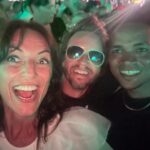 Davina McCall Instagram - Been a bit quiet because we’ve been away … my bf and her fam and our kids and partners/mates .. and last night the kids let US out 😂 so we met up with @russell_kane and @lindseykane0 , bumped into @jordanbanjo and @realperrikiely and @jjenas at @calvinharris 🎉❤️🎊🥰 thank you so so much @vicknhope … then saw @ritaora ! I mean what a night ❤️🥰