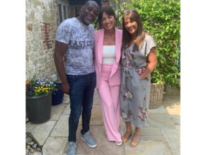 Davina McCall Instagram - 🥹🥹 These people ❤️❤️❤️❤️ .. I ❤️ them SO much 💔💔 Such a tough decision for the kids ??! Thank u Clayton and Caroline , ( always thought you’d make quite a good couple actually) Christian and Karli .. for looking after each other , and being u ❤️ 
See u later for more !! #MyMumYourDad #MyMumYourDadUK