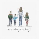 Davina McCall Instagram - This picture by @lucyclaireillustration is called “it’s the love that gets us through “. They’ve been through enough . Now let’s give them some space to recover . ❤️