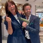 Davina McCall Instagram - We finally launched in stores throughout the country with the fabulous @harveynichols ❤️❤️❤️⭐️and @harveynichols_dublin 🇮🇪🇮🇪🇮🇪❤️❤️❤️Since blow came out last October people have been asking where they can go and see it, feel it, try it (before they buy it) you can now go to any of their stores to experience it. The QR code on the front of all our boxes gives you all the info you need about why I think it’s the best hairdryer out there, so please scan it if you see it. My chief sales assistant @davinamccall did amazing job on Saturday. 🤪😂❤️❤️ i’ll be touring all the Harvey Nichols stores throughout the country this coming summer, so will let you know when I’m in your town. Come say hi! Really wanna thank the brilliant team at HN and my wonderful team @mdlondon for all their hard work over the last 12 months. It’s a proper dream come true to be in this store. When I moved to london in 1994 I’d drive past @harveynichols and imagine what it would take to have a hair business that could exist in a place like that! ❤️❤️ took me a while but I’m so grateful and don’t take any of it for granted. Thanks so much to all our customers so far and all our future ones. Big shout out to @evokestudioltd for the in-store signage. It’s looks so great. See you all soon. Have a lovely bank holiday everyone 🙌🙌⭐️⭐️❤️❤️💥💥 PS straighteners land mid - late June!! And more products soon after. 🎉🎉⭐️⭐️❤️❤️