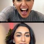 Davina McCall Instagram - Me and @feelgoodwithlavina chatting exercise snacking ( not what you think it is 😂😂) and how to reach the south Asian community when it comes to amplifying the menopause message . Lavina is infectiously passionate … sorry this live was late I was in the middle of a tech disaster xxx love you all ❤️❤️❤️❤️❤️❤️