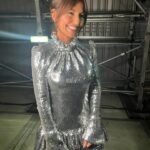 Davina McCall Instagram - Tonight’s @maskedsingeruk was one of my faves ever … I got a big shock !!! A very big shock !!! 😂😂😂🤪 My dress is @rabanne , shoes @terrydehavilland ( omg love love love) and earrings @thediamondstoreuk 🩷 hair @mdlondon 💝😻😍 m up @cherylphelpsgardiner and styling @abigailrosewhite … thanks gang