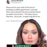 Davina McCall Instagram - Want to get a coil fitted but scared of the pain? - we’ve got you. Here’s a full run down on the new @fsrh_uk guidance around pain relief so you know your stuff ahead of your fitting! Make sure to screenshot 🙌 Don’t be afraid to advocate for yourself 💪 @davinamccall