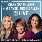 Debbie Allen Instagram - TOMORROW 💥💋❤️ @KimRaver #ChandraWilson @GreysABC