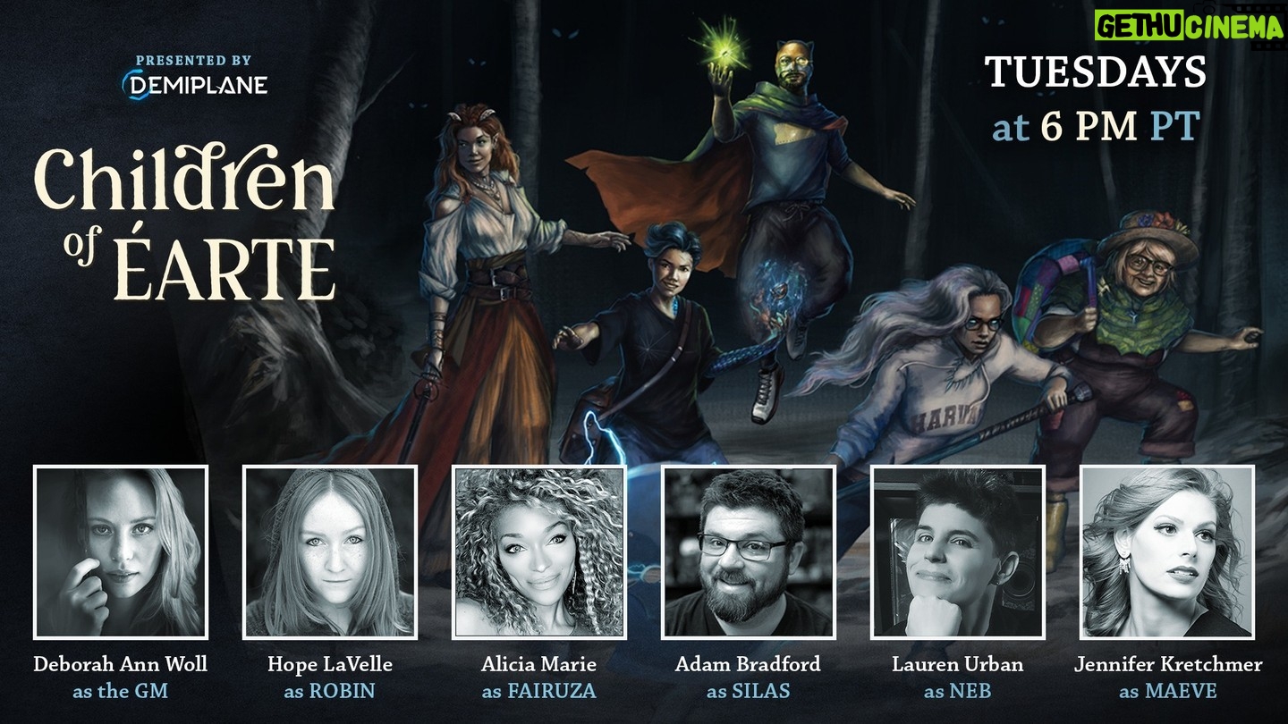 Deborah Ann Woll Instagram - Children of Earte continues tonight 6P PST!! Find us on Twitch by searching Demiplane. This group is the best! I love my Tuesday nights! #dnd #dnd5e #demiplane #rpg