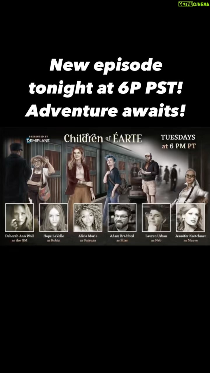 Deborah Ann Woll Instagram - Watch tonight on twitch.tv/demiplanerpg!! See you soon!