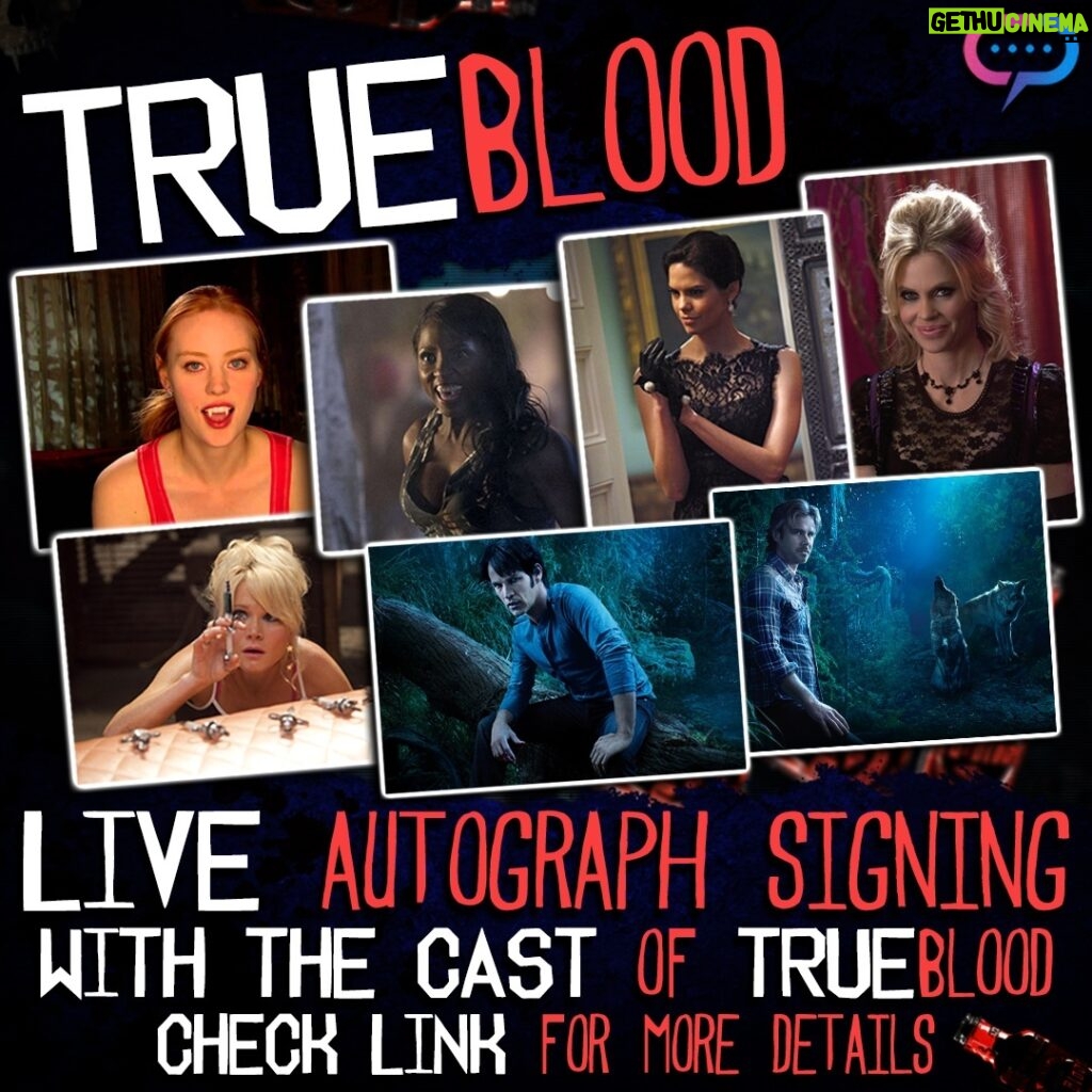 Deborah Ann Woll Instagram - WE'RE BACK!! This exclusive @Streamily.live event is back on the books! Join me and so many of my friends and castmates from #TrueBlood on December 10th at 1125A PST for a LIVE streamed signing. There are tons of pictures available to purchase and have personalized at streamily.com/true-blood or you can go to my personal link in my bio. It's gonna be a great time!⁠ #thingstowatch⁠ #gothic #vampire⁠ #entertainment #tvshow⁠ #gifts #merch #website #event