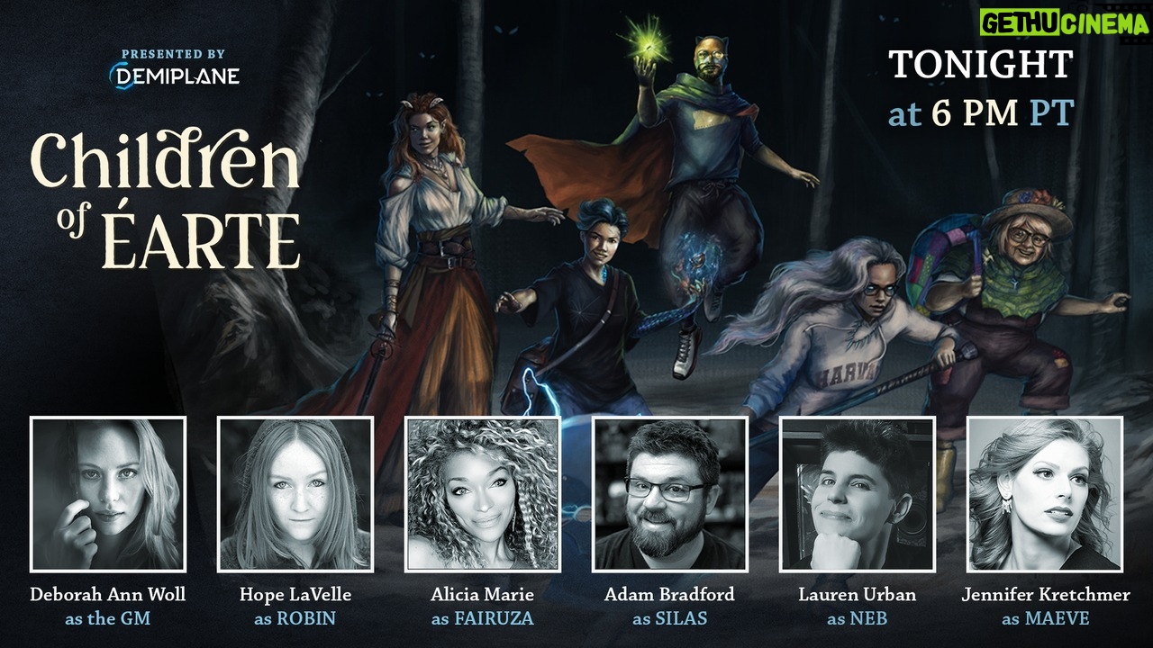 Deborah Ann Woll Instagram - Hello friends... and enemies! ;-) Tonight we are indeed having an episode of Children of Earte. Join us at 6P PST on demiplane twitch for a rollicking adventure in Tiver.