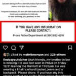 Deborah Ann Woll Instagram - From @lindsaypulsipher . MISSING PERSON IN UTAH. Share and get the word out. Thank you.
