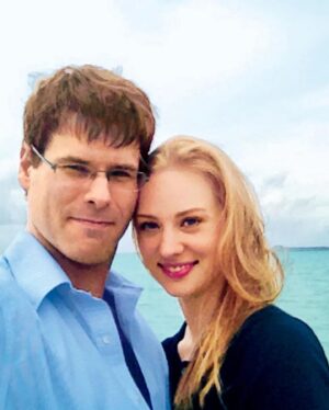 Deborah Ann Woll Instagram - Happy Anniversary to my love @ejscott1106 ❤️❤️❤️ 
We’ve said I love you a lotta ways in 14yrs. Not sure I can come up with anything new but you’re still the funny, handsome, and supportive partner I’ve always loved. So… keep it up, Scott! 😉