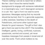 Debra Messing Instagram – #Repost @reginaspektor
・・・
Filled with thoughts, filled with feelings, crying daily, pushing myself to see what’s out there, praying for the hostages to be returned, praying for civilians to stay alive, staying strong yet not bitter, loving more and more and more. That’s where I’m at 🤍🩵💙💪🇮🇱. Am Yisrael Chai 🙌