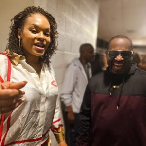 Demetria McKinney Instagram - #aboutlastnight
Went out to see @newedition in concert with @cviro4real and @dallasthestylist  and had such a great time! Got all #cute in #burberry and Cai rocked @fendi. Big shouts to @realjohnnygill22 
 #newedition #music #goodtimes
#fashion
#microlocs
#hair 
#naturalhair 
#Fendi 
#concertoutfit