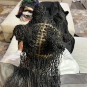 Demetria McKinney Instagram - Just a lil #BTS  of my #sisterloc installation! It's the #grid for me!!!! It took 531 locs and 53 hours to begin my journey! So far, I LOVE IT! Still a little thin feeling but I'm not uncomfortable wirh them in any way! The get up n go of it all has been incredible lol! I'll keep yall posted on how it evolves......xo!