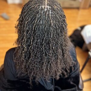 Demetria McKinney Instagram - #trusttheprocess 
So this last retie, my loctician asked if I had added #hair!!!! The answer was an almost offended NO! LOL! Then she sent me these pics. My #sisterlocs were established 5/12/23. So the 1st pic is from my very 1st retie which happened in #June. The second is from my retie done about 3 days ago!!!! It hasnt even been 6 months yet!!!! I looked at the June picture and didn't realize at that time how thin my hair looked because I was just enjoying the #journey , but now seeing the drastic change....bruh!!!!! I am almost glad I didn't notice before ! 😄 
I'm posting this to encourage others on the #sisterlocjourney that #growth will come. Be #patient and attentive to the NEEDS of your hair vs the length. Ask questions of the professional on the journey wirh you and #love yourself through each moment ! You got this!!!!!