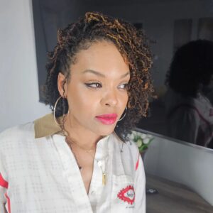 Demetria McKinney Instagram - #aboutlastnight
Went out to see @newedition in concert with @cviro4real and @dallasthestylist  and had such a great time! Got all #cute in #burberry and Cai rocked @fendi. Big shouts to @realjohnnygill22 
 #newedition #music #goodtimes
#fashion
#microlocs
#hair 
#naturalhair 
#Fendi 
#concertoutfit