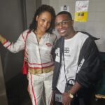 Demetria McKinney Instagram - #aboutlastnight Went out to see @newedition in concert with @cviro4real and @dallasthestylist and had such a great time! Got all #cute in #burberry and Cai rocked @fendi. Big shouts to @realjohnnygill22 #newedition #music #goodtimes #fashion #microlocs #hair #naturalhair #Fendi #concertoutfit