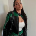 Denise Bidot Instagram - It’s GO time ! 💚🔋 Outfit: @camilacoelhocollection