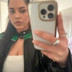 Denise Bidot Instagram - It’s GO time ! 💚🔋 Outfit: @camilacoelhocollection