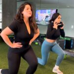 Denise Bidot Instagram - The workout journey continues. It’s not easy but I plan on continuing to show up for myself and trying my best. This time I had a special cameo from mini me @jjossymarie . Thank you @jerryrjoseph, we doing it! 🙌🏽
