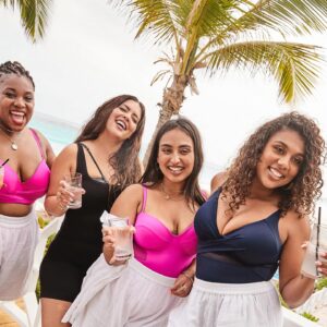 Denise Bidot Instagram - Campaign launch incoming 👀. I love these girls so much and we had the best time shooting together in the Bahamas. I’m excited for you to see these images and fall in love with these fabulous women like I did. Mark your calendars for May 7 and follow @swimsuitsforall and THE SwimStars @camrynmhenry @sharontheclaw @brittanywilborn_plusmodel 😍. #swimsuitsforall #s4a #swimstarallstar