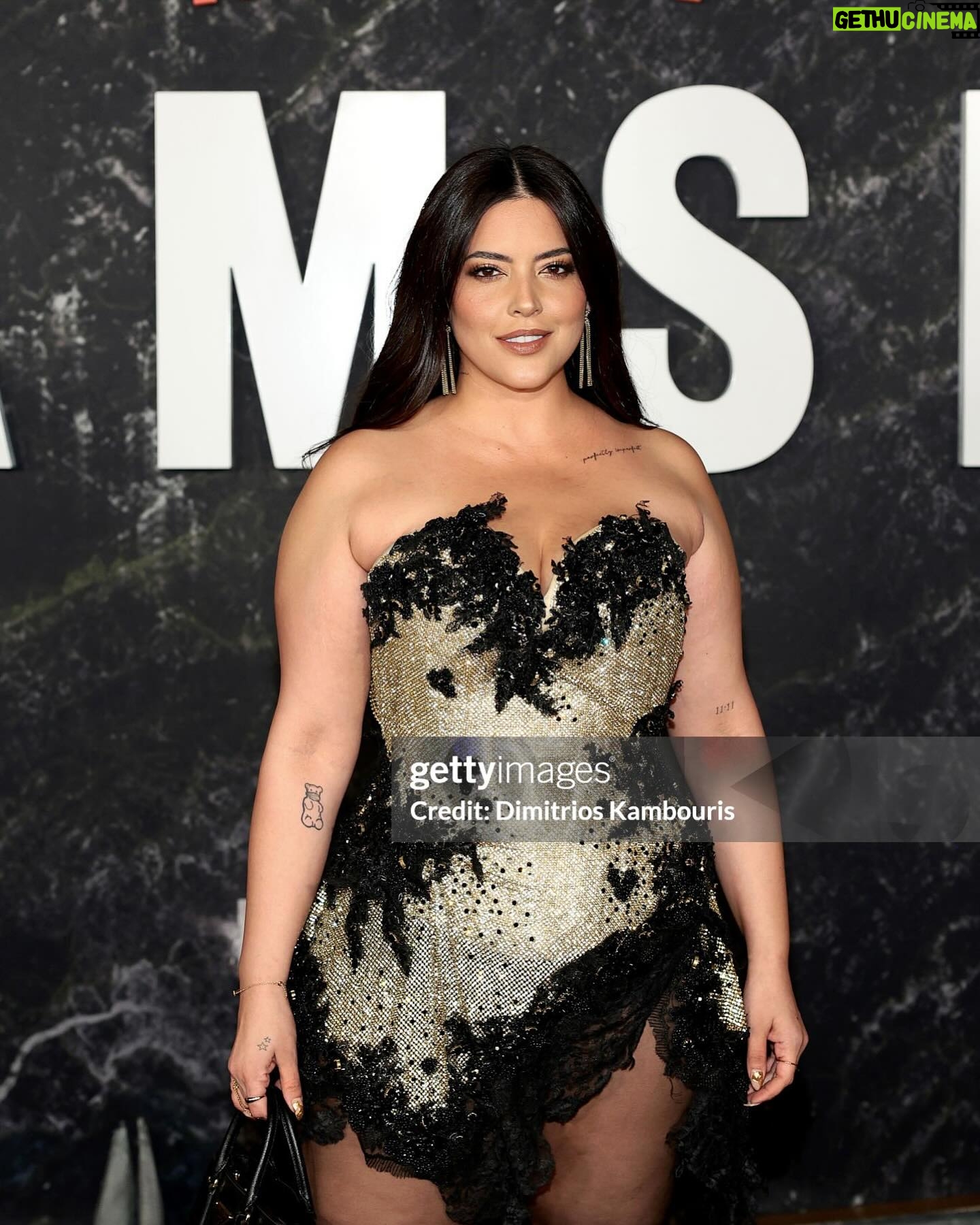 Denise Bidot Instagram - A proper #tbt to last weeks magical world premiere for @netflix new film #damsel. The movie is SO good (I live for a good twist) and @milliebobbybrown killed it. Didn’t even realize how perfect the occasion would be, then, mini me, @jjossymarie got to have her first solo red carpet moment, at the Plaza nonetheless (such a vibe, so I had to add the video) lol 😅🤪 Special thanks to @theblondsny for my incredible dress, which fyi was straight from the runway ( I know because I wore it 😜). @phillipeblond @davidblond the craftsmanship behind your work is truly next level. I felt like the ultimate warrior princess. Another huge thanks to @brian_atwood @zaksrodriguez for gifting me the most beautiful heels from @il.fratellino which I’ll never stop wearing, because, well, they are perfect. To the team over at @houseof.nyc you always have the best brands and are beyond generous with me, always allowing me to pull and showing me love . Thank you for not only letting me wear the beautiful jewelry by @senianewyork but for also getting Joselyn fly for the night , it meant the world to me. Then there’s my girl @suave_wig who brought my hair to life and my forever boo @nails_byely who killed it on mine and Joselyn’s nails. (If you are in nyc and need nails or hair, they are the ones!) And last but not least thank you to @florencebymills @netflix for inviting us and giving us a night for the books 💜✨ I know this probably feels like a lengthy caption but I’ve been truly blessed to have amazing people in my life and I wanted to take a second to really thank them. I never want to take a single moment for granted. Besitos everyone 😘 Red carpet photos and videos courtesy of @gettyimages Oh and Damsel officially comes out tomorrow on Netflix, go watch and let me know your thoughts 🫶🏼✨
