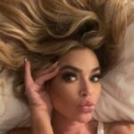 Denise Richards Instagram - I know I shouldn’t go to bed without washing my makeup off …. But.. I love it so much. Leaving lashes on too. Sorry @drlancerrx sometimes we have to just enjoy the glam💛✨💫