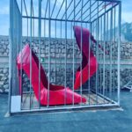Denise Richards Instagram – Cutest display .. 👠👠these giant red shoes at the dock in #capri I want them!