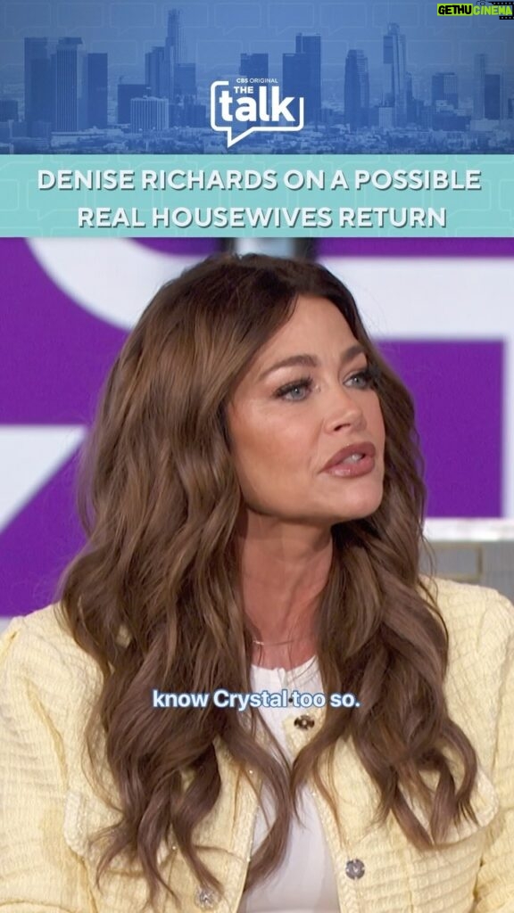 Denise Richards Instagram - Could a return to @realhousewivesofbhills be in @deniserichards’ future? Hear the full interview in today’s episode of #TheTalk on @cbstv at 2pmET/1pmPT. #realhousewivesofbeverlyhills #realhousewives #RHOBH