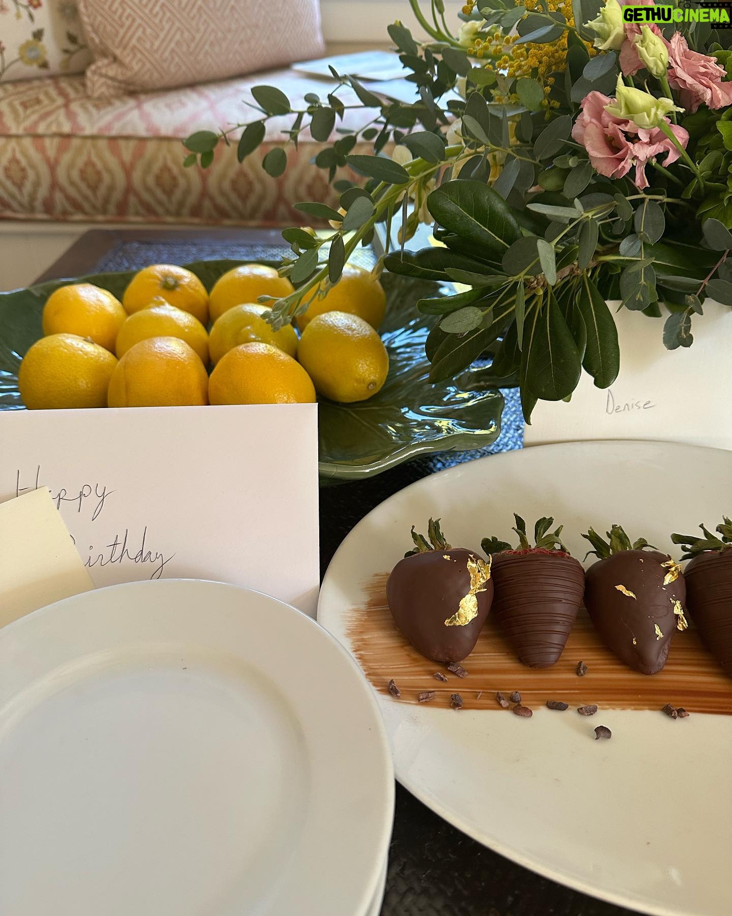 Denise Richards Instagram - Birthday foodie photo dump.š Thank you to my hubby @aaronwilliamcameron for making my birthday so special and taking me to the @sanysidroranch. The added touch of our last name on the cottage was so special! ā¤ļø