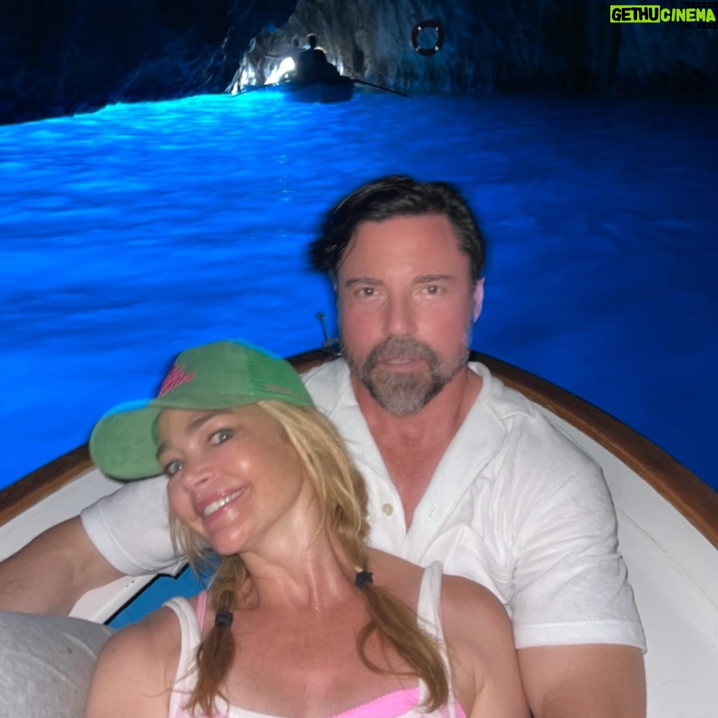 Denise Richards Instagram - I know it’s not #tbt yet… I love this part of #italy so much & to go into the #bluegrotto with my love was so special. I can’t wait to take you girls @samisheen @lola__sheen there next summer ! #amalfi #capri #bluegrotto