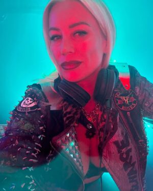 Denise Van Outen Instagram - Video shoot🎥 ‘DISCOLISCIOUS’ dance track filmed @maggies_club London with @sweeneyldn 🔥. Styling @thomothestylist 💥wearing @monikabereza @honeybirdette Glam 💥 @livdaveymakeup using @iconic.london @ciatelondon director💥 @leecheney_ 🫶🏼. Video coming soon, single release next month (my collaboration with @angelleemusic 💜) 🚀 images @brett_d_cove 📸 ( God loves a trier…. I love a harness😜)