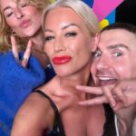Denise Van Outen Instagram – Video shoot🎥 ‘DISCOLISCIOUS’ dance track filmed @maggies_club London with @sweeneyldn 🔥. Styling @thomothestylist 💥wearing @monikabereza @honeybirdette Glam 💥 @livdaveymakeup using @iconic.london @ciatelondon director💥 @leecheney_ 🫶🏼. Video coming soon, single release next month (my collaboration with @angelleemusic 💜) 🚀 images @brett_d_cove 📸 ( God loves a trier…. I love a harness😜)
