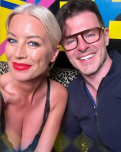 Denise Van Outen Instagram - Video shoot🎥 ‘DISCOLISCIOUS’ dance track filmed @maggies_club London with @sweeneyldn 🔥. Styling @thomothestylist 💥wearing @monikabereza @honeybirdette Glam 💥 @livdaveymakeup using @iconic.london @ciatelondon director💥 @leecheney_ 🫶🏼. Video coming soon, single release next month (my collaboration with @angelleemusic 💜) 🚀 images @brett_d_cove 📸 ( God loves a trier…. I love a harness😜)