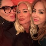 Denise Van Outen Instagram – “Night & Day”⭐️ @michellevisage @annielibrae 🫶🏼.⛳️🌞 @pigletspantry the best home delivery afternoon tea boxes 🧁. Love waking up with the birds singing and the sun shining🎶